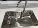 九牧（JOMOO）不锈钢水槽不沾油大容量洗菜盆洗碗池大单槽龙头套餐75*45  02228 实拍图