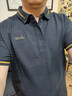 吉普（JEEP）短袖T恤男夏季Polo商务休闲衫男士宽松凉感衣服男装 宝蓝  L 实拍图