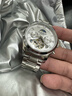 冠琴（GUANQIN）手表男机械表全自动镂空飞轮瑞士品质防水夜光皮带男士双日历手表 名匠-本色白面 实拍图