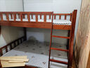 美念胡桃木儿童上下床实木高低床双层床上下铺床两层木床子母床 胡桃色【爬梯款】床+床垫+书架+双抽 上铺宽130cm下铺宽150cm 实拍图