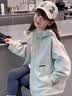 茨语童装女童外套春秋款2026新款洋气儿童时髦连帽冲锋衣中大童休闲 8867浅绿色 120 实拍图