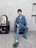 俞兆林睡衣男纯棉春秋季男士长袖男生大码套装冬天家居服全棉25年新款 NSJYI-8514（100%纯棉） 2XL （建议150-175斤） 实拍图
