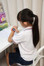 爱国者儿童电话手表A01中小学生手表精准定位可插卡4G全网通无游戏上课禁用长效续航视频拍照无微信橙色 实拍图