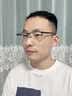 创果 高端商务半框近视眼镜男士进口纯钛可配散光变色高度数眼镜 防蓝光防辐射【1.56无度数】290黑色 实拍图