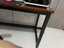 舒客艺家 电脑桌台式小户型小桌子家用学习桌写字办公书桌电竞长条桌子 【2.3cm加厚桌面】120*60胡桃色 加固电脑桌 实拍图