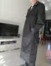 秋冬胖子模特比赛风衣男加肥加大码超长款过膝英伦风肥佬外套300 09款黑色（春秋里布款）偏大 偏大一个尺码 XL 大概160-175斤 实拍图