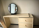 林氏家居梳妆台卧室奶油风化妆梳妆台斗柜一体小户型办公书桌子凳子TO1E 【单人|三斗柜】书桌妆台 实拍图