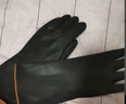 安美尚（ams）工业耐酸碱橡胶手套 加长加厚防油防化耐腐蚀防护加厚双层胶【55cm】 1双装 A5395 实拍图