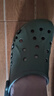 CROCS卡骆驰洞洞鞋贝雅男鞋女鞋轻便耐磨一脚蹬拖鞋休闲鞋|10126 军绿色-309 44 (280mm) 实拍图