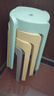 树浩家用塑料加厚凳子可叠放餐椅网红风车餐桌椅子现代简约餐厅书桌用 L.HF升级加强PP材料30cm面-浅绿 实拍图