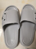 凉拖鞋男士夏季新款室内家居防滑浴室洗澡踩屎感厚底情侣一字拖鞋 灰色 44-45 实拍图