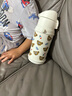 HALEIWA HAPPY MARKET保温杯直饮不锈钢宝宝儿童水杯幼儿园大容量吸管杯小学 满印熊一杯三盖600ml 实拍图