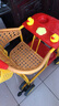尚娇酷夏季藤椅婴儿手推车仿藤轻便宝宝车透风易洗外出推车儿童仿竹藤车 编织D60+帐篷靠枕篮子 实拍图