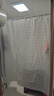 美居客 浴帘杆套装学生宿舍卫生间窗帘浴室隔断帘1.8*1.8m(畅销白格) 实拍图