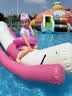 迪士尼儿童泳衣小女孩幼儿宝宝3-6岁连体式平角游泳套装D35024香芋紫120 实拍图