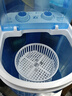 长虹洗衣机4.5KG宝宝家用成人小迷你洗衣机小型出租屋两用洗袜子半自动洗成人内衣裤夏天短袖薄款衬衣 4.5公斤蓝色【洗涤】 实拍图