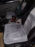 汽车冬季毛绒坐垫座椅车载座垫子座椅套四季通用兔毛羊毛座套 【深灰色】加厚毛绒 前排方垫一个 实拍图