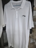 李宁短袖polo衫男夏季新款纯棉翻领半袖上衣透气宽松休闲运动t恤男士 白色棉POLO衫 （黑白扣子混发） 2XL /185 (170-185斤) 实拍图