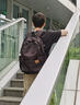 吉普双肩包男大容量休闲背包女高中大学生书包轻便通勤电脑包旅行包 黑色【35L大容量+多隔层】 实拍图
