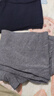 浪莎（LangSha）秋裤男100%纯棉男士棉毛裤基础保暖线裤衬裤舒适透气薄款打底裤 黑色+深灰 2XL 实拍图