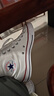 匡威（Converse）官方All Star经典帆布男女高帮休闲运动小白鞋101009 101009/白色 39.5 实拍图