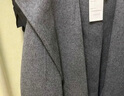 三彩【100绵羊毛】2025冬季新款连帽双面呢大衣毛呢外套M 深邃灰 XL 170/92A 实拍图