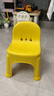 禧天龙（Citylong）福娃椅家用宝宝椅小板凳弧形凳腿塑料靠背加厚防滑小凳子 【亮黄色】小号靠背凳 20cm -30cm 实拍图