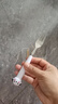 可爱小狗不锈钢筷子叉子勺子套装学生一人用便携吃饭调羹餐具家用 勺子+叉子+木筷子（透明盒） 实拍图