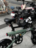 BAICYCLE小白电动自行车折叠便携超长续航锂电池通勤代步电瓶车成人助力小型迷你电动单车男女 S2 Pro绿色/前后双避震//铝合金400W 实拍图