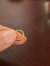 周大福 简约 足金黄金耳环(工费120)约1.3g EOF153 实拍图