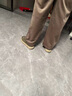 百丽户外休闲鞋男25秋季新款牛皮革厚底工装加绒板鞋A2137CM5预售 卡其色-单里 42 实拍图