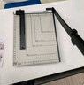 得力A4钢质切纸机 手动切纸刀裁纸刀裁纸机铡刀金属钢制照片裁剪相片割纸办公家用小型300×250mm 8014 实拍图