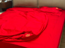新婚喜庆200S全棉长绒棉四件套简约高端红色床单被套结婚床上用品 素雅婚典【精美礼盒包装】 1.5米床单款（适合被芯200*230） 实拍图
