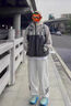 杉努（SHANNU）裤子男款士秋冬季加绒加厚宽松休闲直筒条纹美式高街运动卫长裤 904灰色【常规】 XL （建议120-140斤） 实拍图