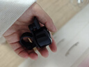 山地车自行车铃铛隐形Q铃铛车把环形铝合金隐形铃小巧易安装 黑色1个 实拍图