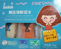 蓝雪 冷冻精选海鲜组合150g 宝宝儿童装北极鳕三文鱼比目鱼去刺去骨 实拍图