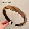 皇家密码2cm麻花增高颅顶气质发箍显脸小女洗脸防滑压碎发头饰 咖色1件 实拍图