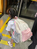 2025新款儿童双肩包轻便研学休闲小书包幼儿园男女童出游户外背包 粉色中号 实拍图