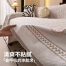 2025新款夏季凉感冰丝沙发盖布巾一整张全盖夏天防滑坐垫套罩毯子 清雅-咖色 180*340cm 实拍图