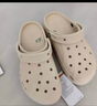卡骆驰（CROCS）洞洞鞋贝雅男鞋女鞋轻便耐磨一脚蹬拖鞋休闲鞋|10126 卵石色-2V3 37 /38(230mm) 实拍图