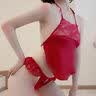情趣内衣用品性感睡衣三点式旗袍开阴裆免脱丁字裤sm羞耻制服 春宵一刻-丝滑肚兜 实拍图
