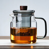 美斯尼 茶壶玻璃泡茶壶 加厚耐热玻璃泡茶器创意墨色玻璃功夫茶具 墨色壶 560mL 实拍图