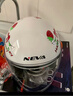 NEVA3C认证儿童头盔男女孩四季通用电动车摩托车卡通可爱宝宝安全帽 白色草莓熊3-10岁 实拍图
