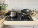 黑狗（HEIGOO）九腔猛火气电灶电气气电两用灶具台式嵌入式电磁炉燃气灶煤气一体灶二合一一电一气双灶 右气左电(分体款) 瓶装液化气20Y 实拍图