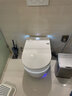 TOTOOLEO系列壁挂式智能马桶全自动悬挂入墙式双水路即热悬空虹吸式坐便器 T837白色【顶配版】【自动翻盖】 支架+马桶（包安装） 实拍图