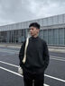 哈吉斯（HAZZYS）男装 秋冬款立领针织开衫户外休闲羊毛外套男ABYZD0BCF01 深藏青色DN XL （180/100A 50） 实拍图