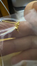 六福珠宝足金栀子花黄金耳钉耳饰送礼 计价 G01G0027DS 0.92克(含工费100元) 配硅胶耳堵 实拍图