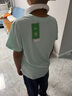 鸿星尔克（ERKE）童装男女童圆领短袖儿童夏季运动针织衫T恤浅冰绿150 实拍图