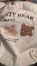 小熊帆布包女学生便携上班帆布兜手提包手拎便当帆布袋 微笑小熊（带按扣） 实拍图