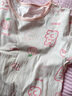 红豆女童睡裙纯棉春夏季薄款家居服儿童短袖套头睡衣A类Q3322白色150 实拍图